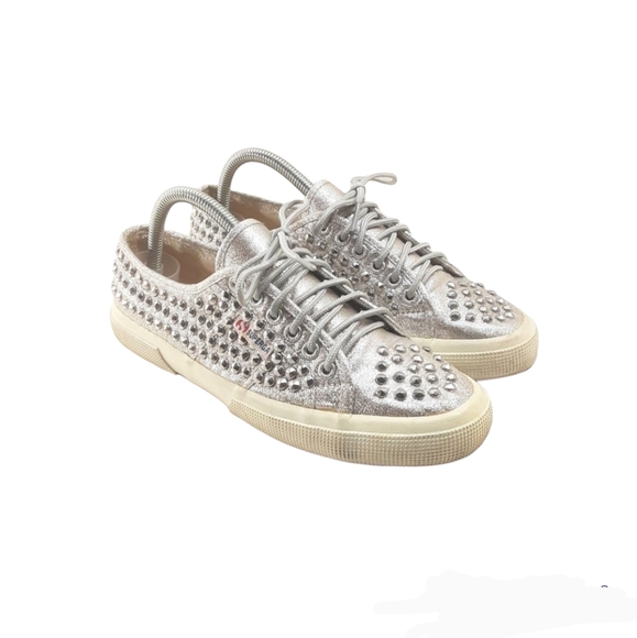 Superga Shoes - Superga Studded Low Top Sneakers Women's Size 8.5